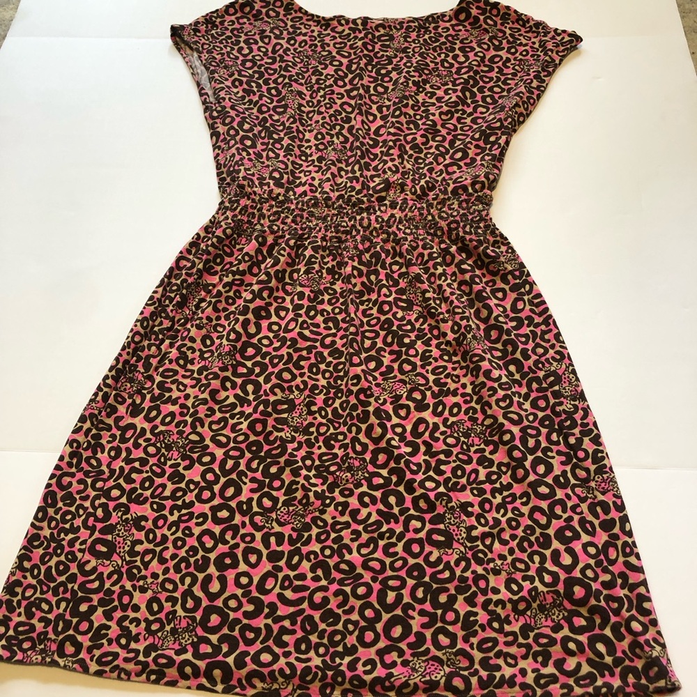 Lilly Pulitzer Sadie PB Camel Thrill of the Chaise Leopard Print Dress Size S - Picture 3 of 11